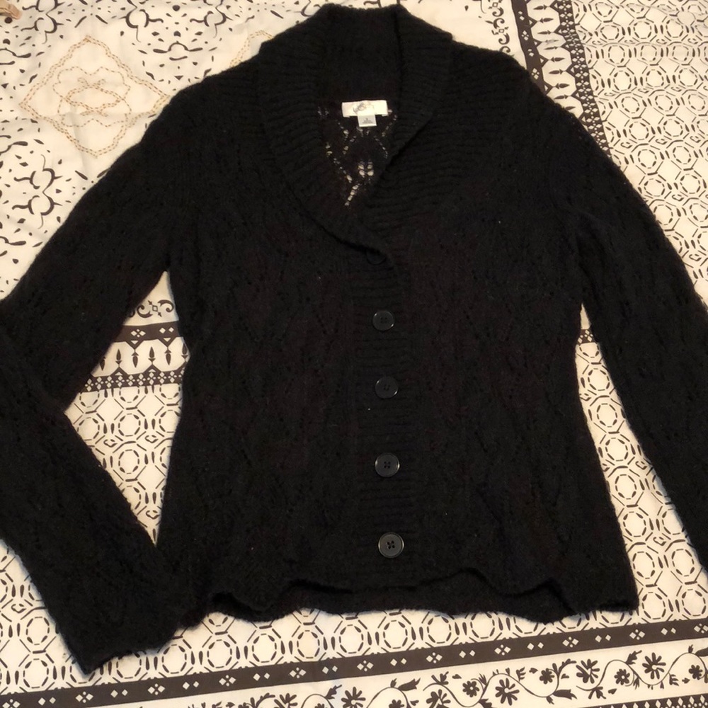 Loft pointelle cardigan